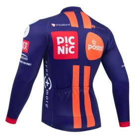 Wielershirt 2025 Picnic Postnl Navy Lange Mouw